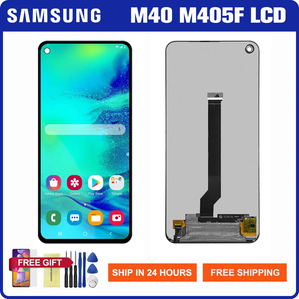 6.3'' Original Screen for SAMSUNG Galaxy M40 SM-M405F Lcd Display Touch Screen Digitizer Parts For Samsung A606 SM-A606F/DS
6.3'' Original Screen for SAMSUNG Galaxy M40 SM-M405F Lcd Display Touch Screen Digitizer Parts For Samsung A606 SM-A606F/DS