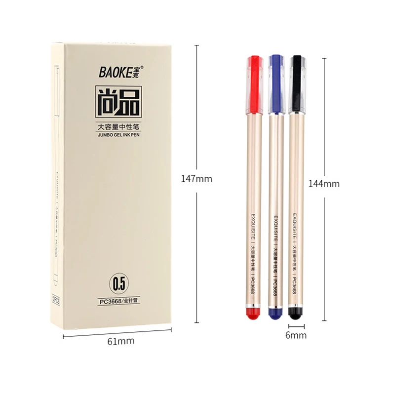 3Pcs/set Kawaii Color Gel Pen School Office Writing Supplies Stationery Gifts 0.5mm Blue Black Red Ink Needle Ballpoint Pens
3Pcs/set Kawaii Color Gel Pen School Office Writing Supplies Stationery Gifts 0.5mm Blue Black Red Ink Needle Ballpoint Pens