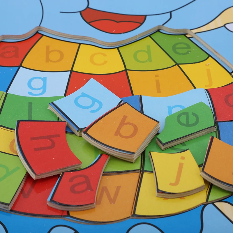 Wooden Cartoon Jigsaw Board Animal Fish Letter Puzzles Toy Set Children Early Education Clever Puzzle Montessori Teaching Aids
Wooden Cartoon Jigsaw Board Animal Fish Letter Puzzles Toy Set Children Early Education Clever Puzzle Montessori Teaching Aids