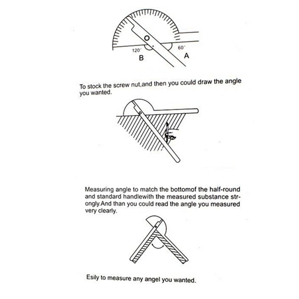 10cm Stainless Protractor Round Head Angle Finder Craftsman Rule Ruler Machinist Tool Professional 0-180 degrees Protractor
10cm Stainless Protractor Round Head Angle Finder Craftsman Rule Ruler Machinist Tool Professional 0-180 degrees Protractor
