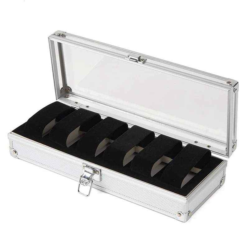 Watches Storage Box 6 Slots Aluminium Display Watch Collection Box Rectangle Watch Organizer Cabinet коробка для часов Gift Box
Watches Storage Box 6 Slots Aluminium Display Watch Collection Box Rectangle Watch Organizer Cabinet коробка для часов Gift Box