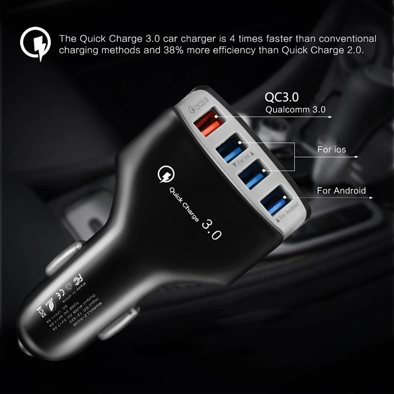 Multifunctional Car Phone Charger Fast charging Car Phone Charger For Samsung Xiaomi iPhone Car Mobile Phone Charger Accessories
Multifunctional Car Phone Charger Fast charging Car Phone Charger For Samsung Xiaomi iPhone Car Mobile Phone Charger Accessories