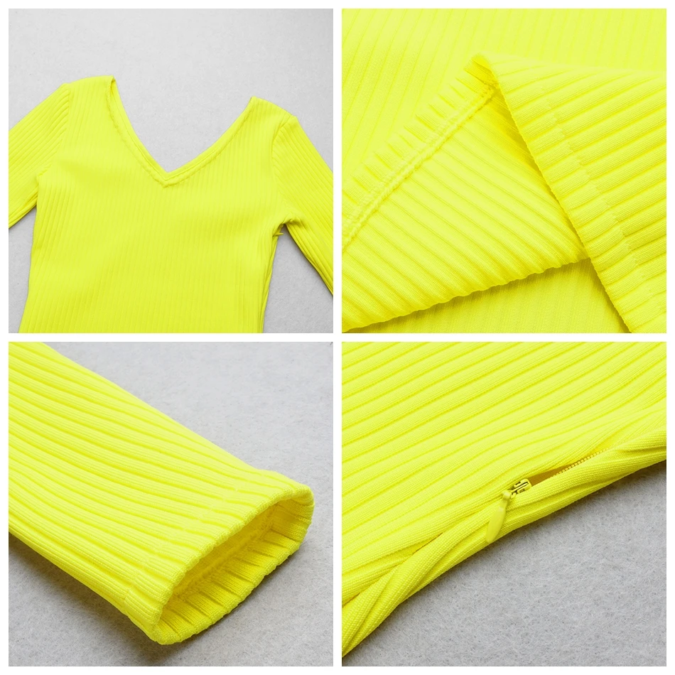 Sexy V Neck Full Sleeve Maxi Bandage Dress Women Elegant Sheath Robe Femme Summer Dress Solid Skinny Red Yellow Party Dress
Sexy V Neck Full Sleeve Maxi Bandage Dress Women Elegant Sheath Robe Femme Summer Dress Solid Skinny Red Yellow Party Dress
