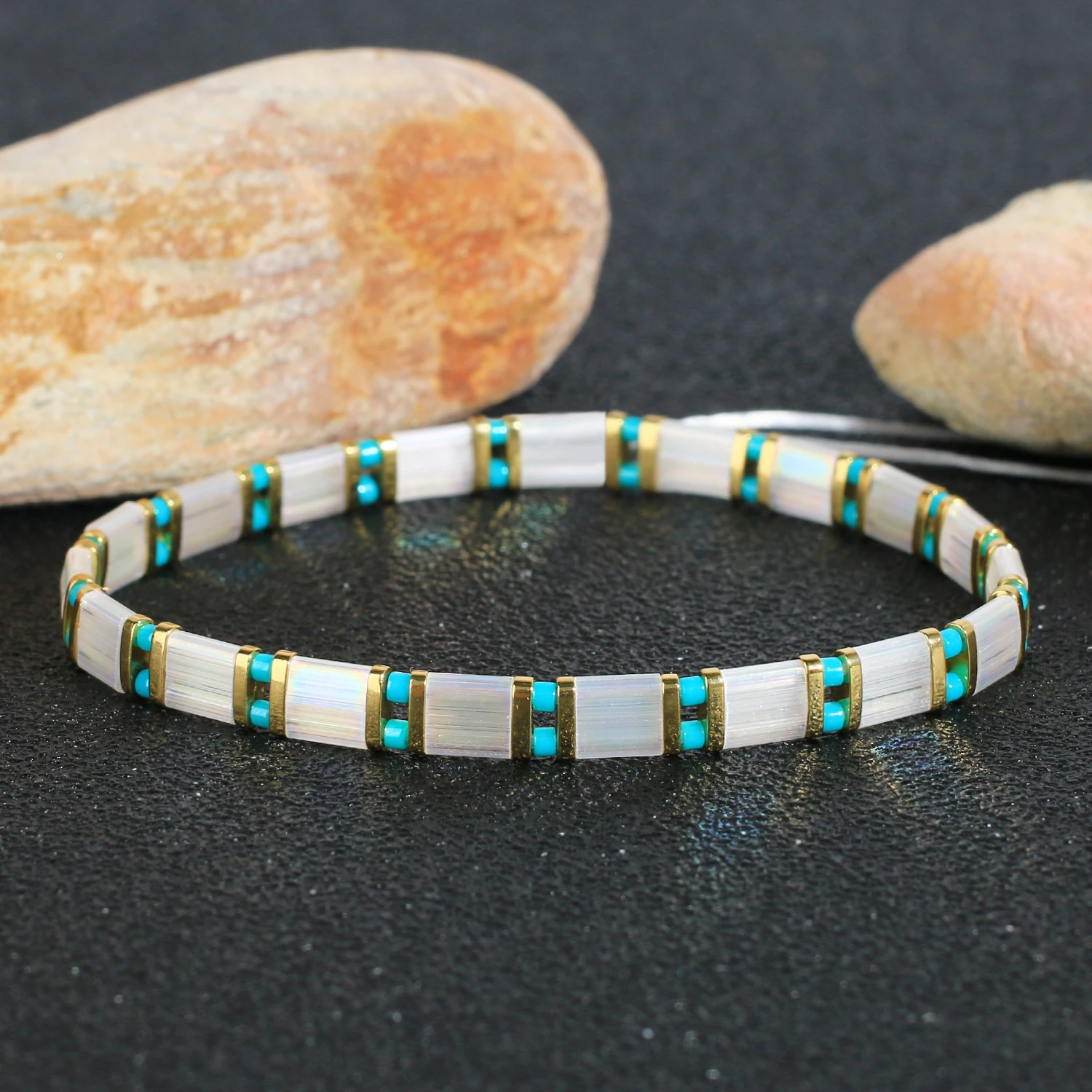KELITCH Fashion Women Rainbow Bracelet Tila Beaded Bracelets Handmade Colorful Stretch Charm Couple Bangle Jewelry Wholesale
KELITCH Fashion Women Rainbow Bracelet Tila Beaded Bracelets Handmade Colorful Stretch Charm Couple Bangle Jewelry Wholesale
