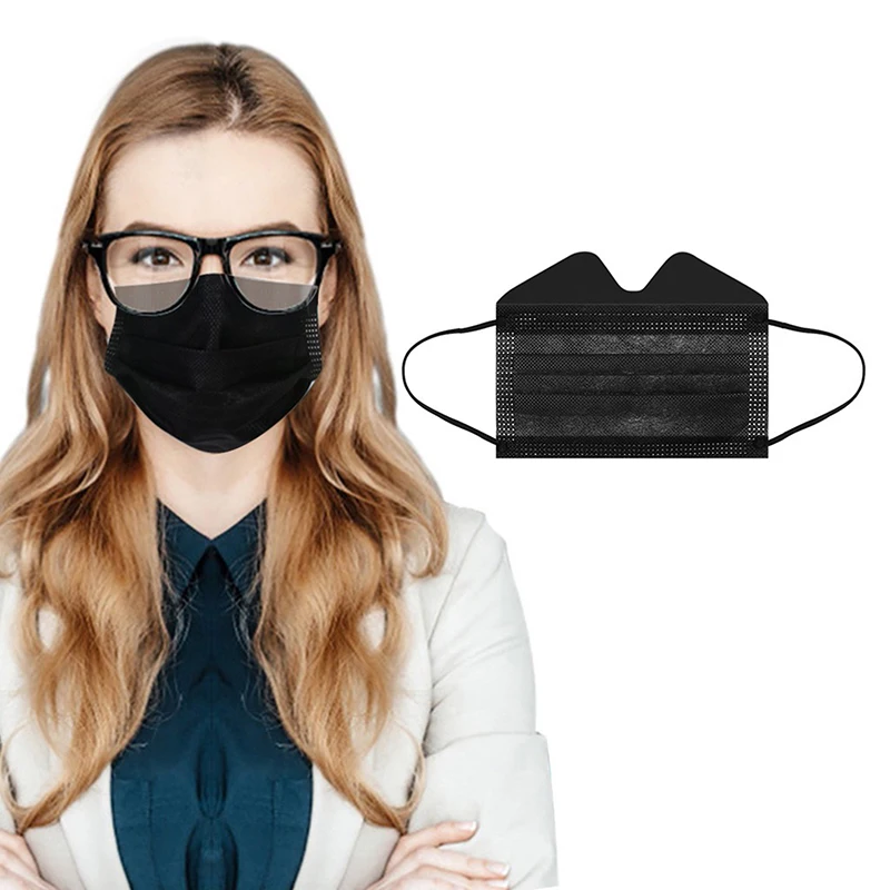 50pc Black Disposable Masks For Glasses Anti-fog 3-layer Mouth Mask For Face Adult Women Men Facemask Pure Color Breathable
50pc Black Disposable Masks For Glasses Anti-fog 3-layer Mouth Mask For Face Adult Women Men Facemask Pure Color Breathable