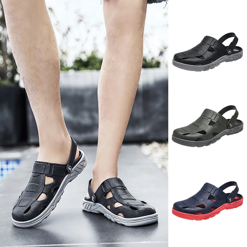 Summer Beach Shoes for Men With Hole Breathable Mens Slippers Comfortable Walking Shoe Hole Garden Footwear Adulto Cholas Hombre
Summer Beach Shoes for Men With Hole Breathable Mens Slippers Comfortable Walking Shoe Hole Garden Footwear Adulto Cholas Hombre