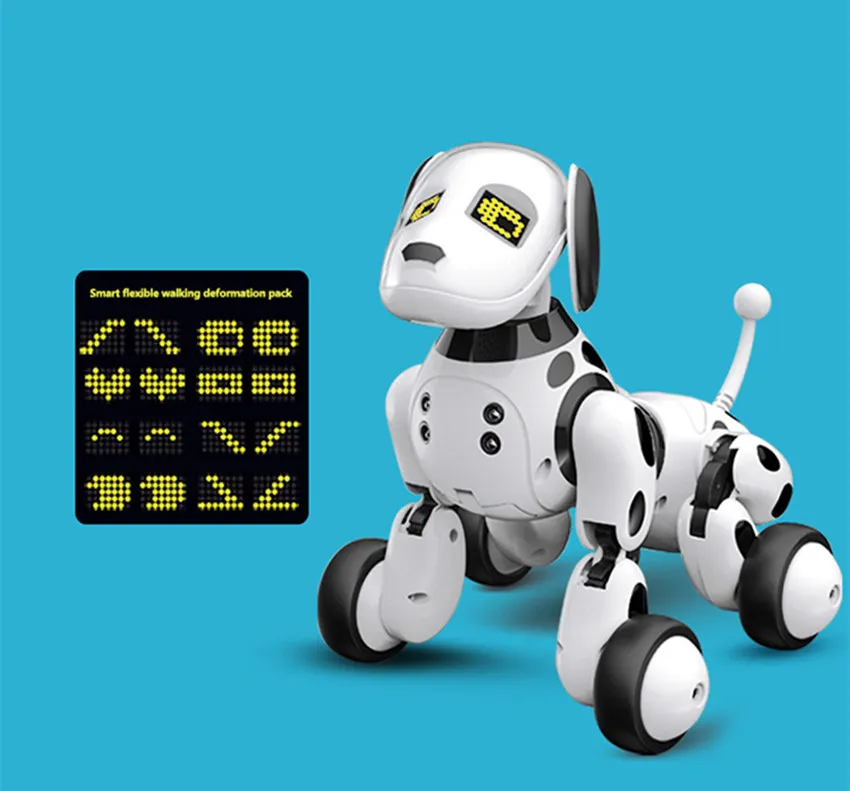 New Programable 2.4Ghz Wireless Remote Control Smart Robot Dog Kid Toy Intelligent Talking Robot Dog Toy Electronic Pet Kid Gift
New Programable 2.4Ghz Wireless Remote Control Smart Robot Dog Kid Toy Intelligent Talking Robot Dog Toy Electronic Pet Kid Gift