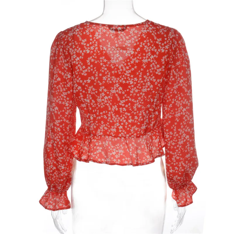 Women Retro V Neck Ladies Top Autumn Romantic Long Sleeve Floral Printed Shirts Button Up Female Shirt Blouse
Women Retro V Neck Ladies Top Autumn Romantic Long Sleeve Floral Printed Shirts Button Up Female Shirt Blouse