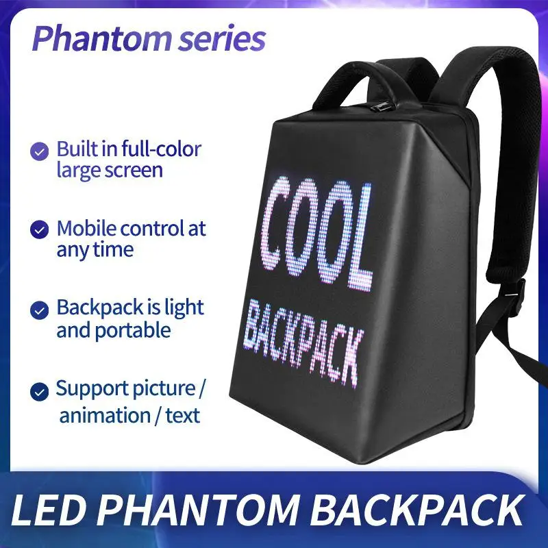 SOLLED LED Backpack with Screen HD Dynamic Advertising Backpack Outdoor City Walking Billboard Bag
SOLLED LED Backpack with Screen HD Dynamic Advertising Backpack Outdoor City Walking Billboard Bag