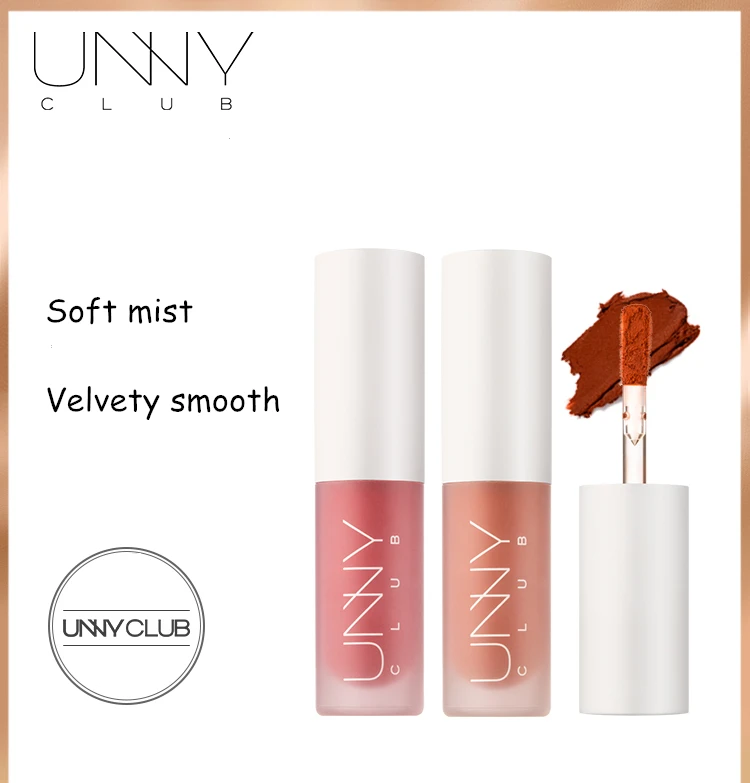 UNNY Club Velvet Matte Tint Lip Mud Soft Mist Velvety Smooth Long-Lasting Women Beauty Liquid Lipstick Lipgloss Makeup Cosmetic
UNNY Club Velvet Matte Tint Lip Mud Soft Mist Velvety Smooth Long-Lasting Women Beauty Liquid Lipstick Lipgloss Makeup Cosmetic