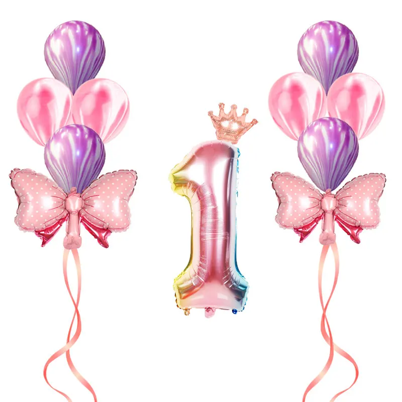 1set 32inch Number 1st Foil Balloons Marble Agate Latex Balls Baby Shower Pink Bow Baloes Birthday Party Decorations Kids Globos
1set 32inch Number 1st Foil Balloons Marble Agate Latex Balls Baby Shower Pink Bow Baloes Birthday Party Decorations Kids Globos