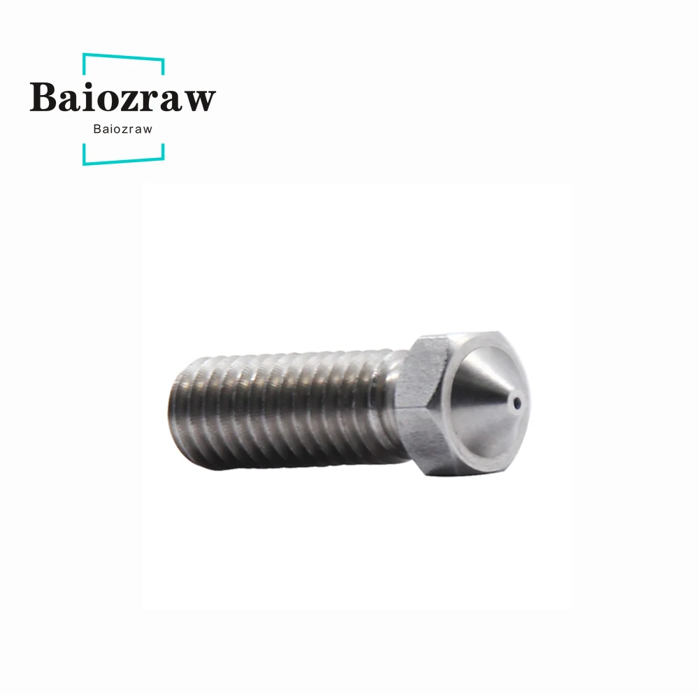 5pcs Volcano Nozzle Extra Lengthen Stainless Steel M6 0.2/0.3/0.4/0.5/0.6/0.8/1.0/1.2mm for 1.75mm Filament 3D Printer Parts 
5pcs Volcano Nozzle Extra Lengthen Stainless Steel M6 0.2/0.3/0.4/0.5/0.6/0.8/1.0/1.2mm for 1.75mm Filament 3D Printer Parts
