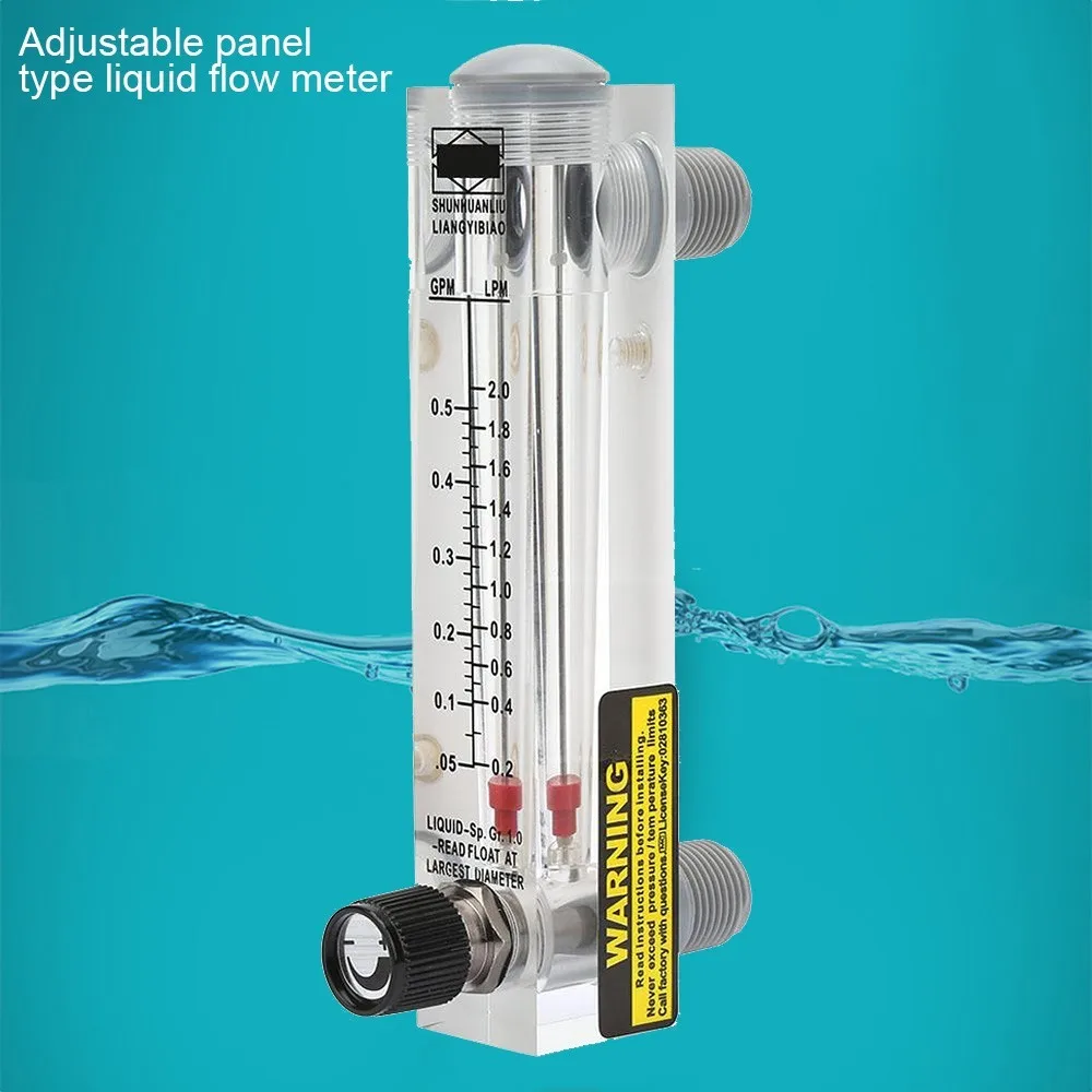 LZM-15T Adjustable Panel Type Flowmeter Flow Meter for Liquid 0.1-0.5GPM
LZM-15T Adjustable Panel Type Flowmeter Flow Meter for Liquid 0.1-0.5GPM