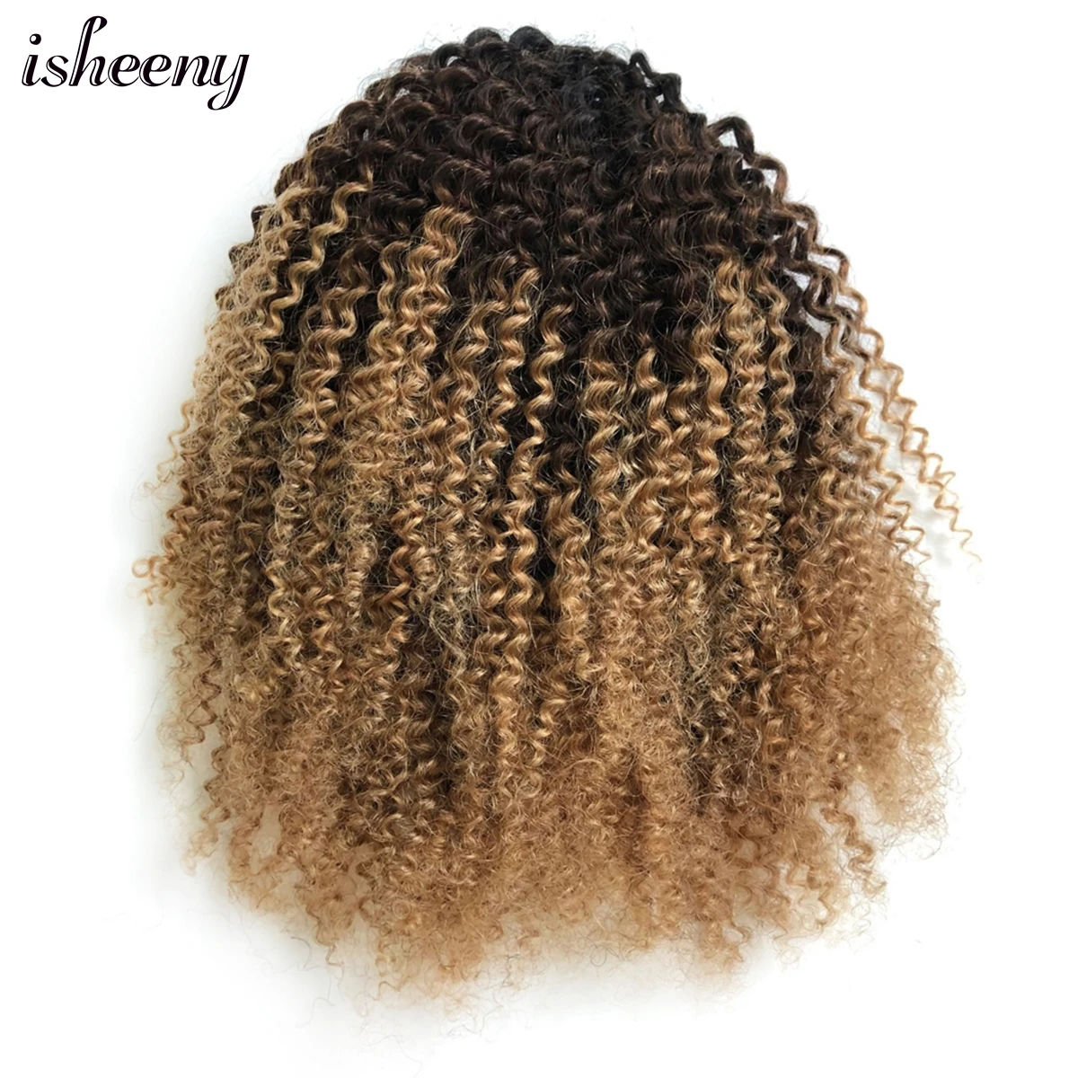 Isheeny афро кудрявые вьющиеся конский хвост для наращивания клип Ins 8 " 18"
