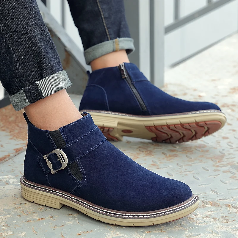 Misalwa 2021 Winter / Spring Desert Chelsea Boots Men Suede Leather Elastic Short Work Boots Zip Buckle Casual Shoes Size 38-47
Misalwa 2021 Winter / Spring Desert Chelsea Boots Men Suede Leather Elastic Short Work Boots Zip Buckle Casual Shoes Size 38-47