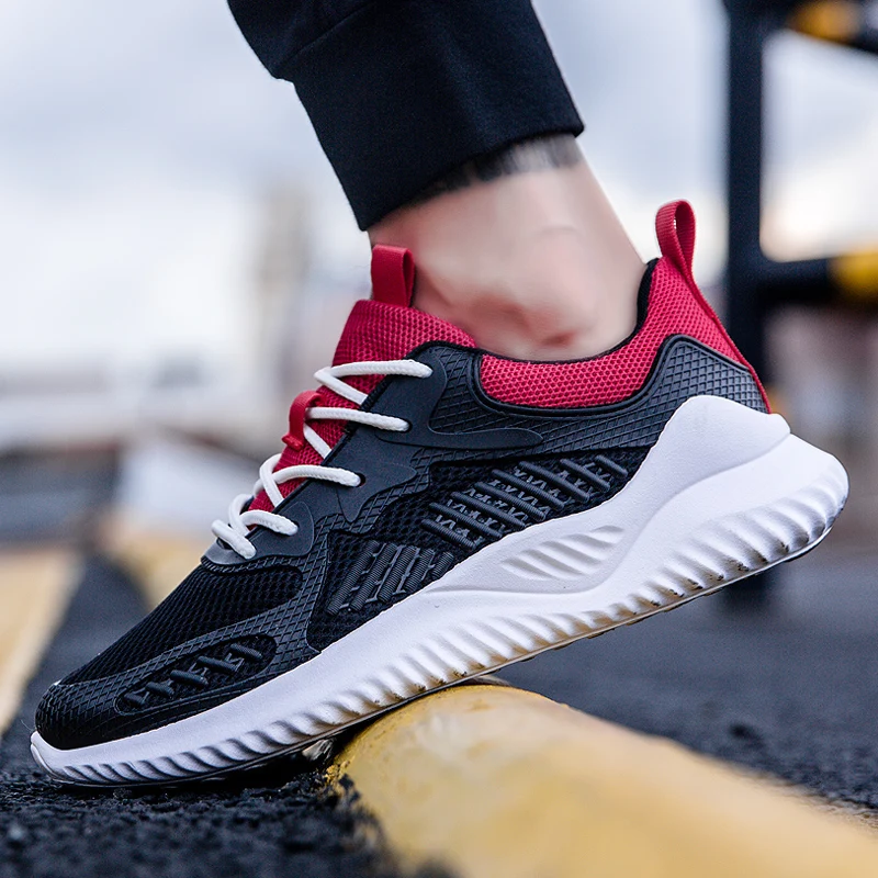 Men Running Shoes Breathable Male Comfortable Mesh Lace-up Sport Shoes Casual Shoes Soft Outdoor Walking Sneakers 
Men Running Shoes Breathable Male Comfortable Mesh Lace-up Sport Shoes Casual Shoes Soft Outdoor Walking Sneakers