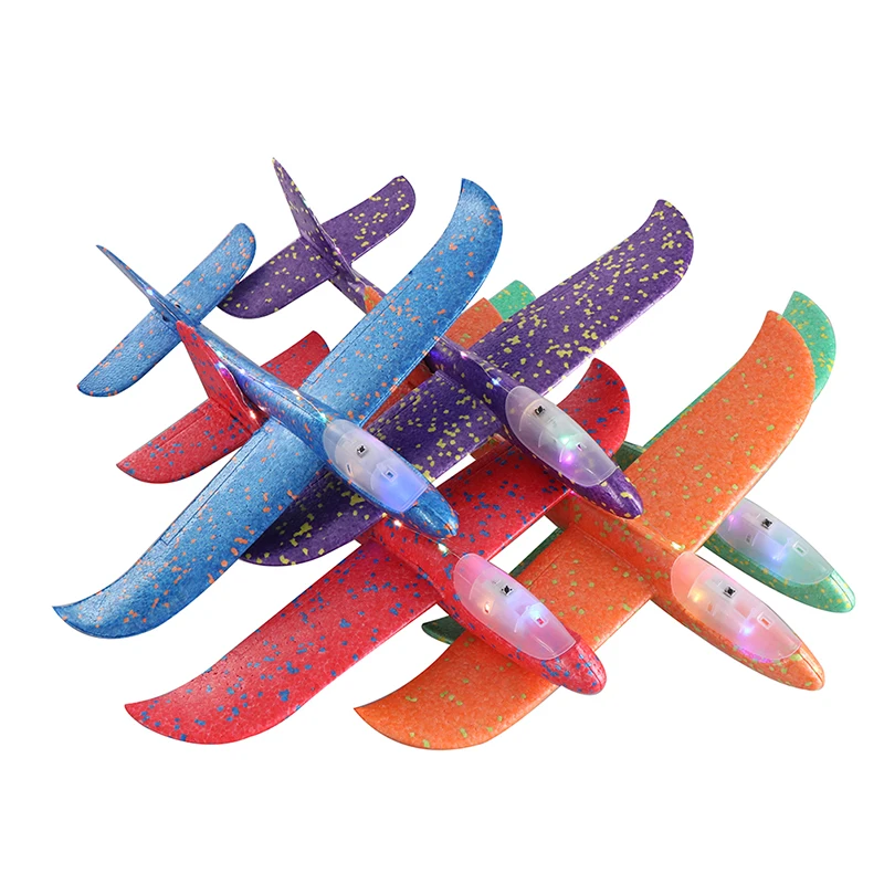 New 48cm Hand Throw Flying Plane Toys Glider Planes Foam Aeroplane Model Flying Glider Plane Toys For Children Glow In The Dark
New 48cm Hand Throw Flying Plane Toys Glider Planes Foam Aeroplane Model Flying Glider Plane Toys For Children Glow In The Dark