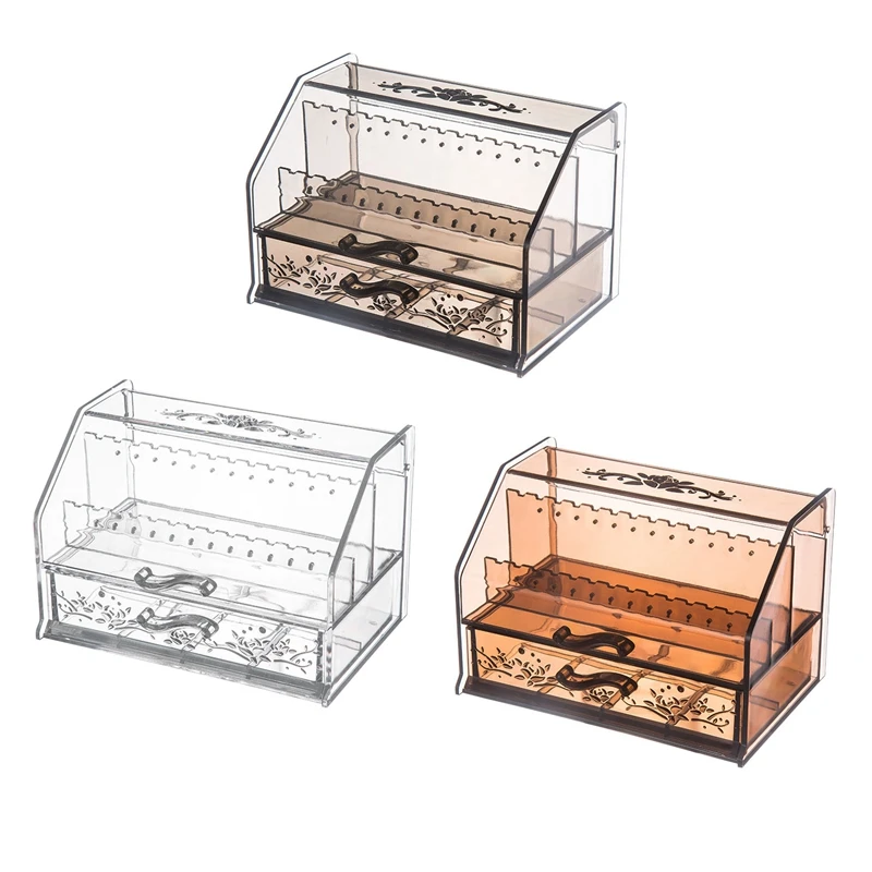 Acrylic Drawer Cosmetics Storage Box Transparent Plastic Box Lipstick Jewelry Display Stand Makeup Organizer
Acrylic Drawer Cosmetics Storage Box Transparent Plastic Box Lipstick Jewelry Display Stand Makeup Organizer