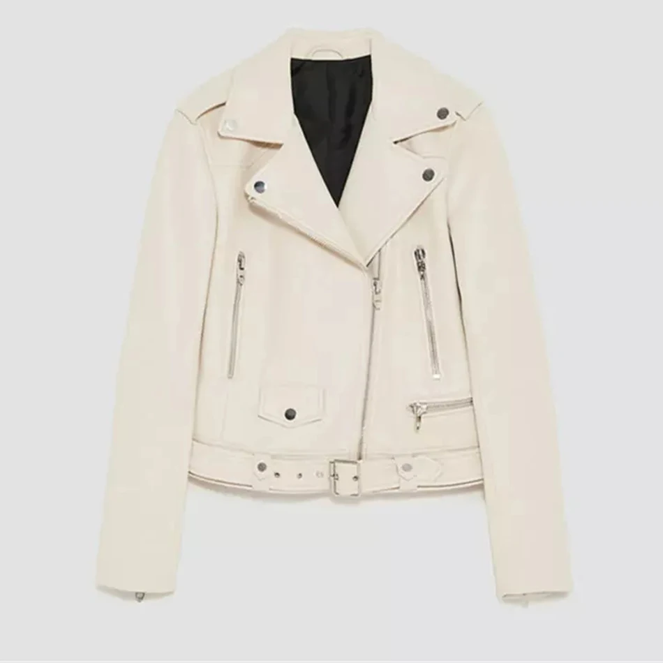 High Quality 2020 Autumn And Winter Punk Style Pu Leather Solid Color Coat Sexy Lapel Long Sleeve Diagonal Pull Leather Coat
High Quality 2020 Autumn And Winter Punk Style Pu Leather Solid Color Coat Sexy Lapel Long Sleeve Diagonal Pull Leather Coat