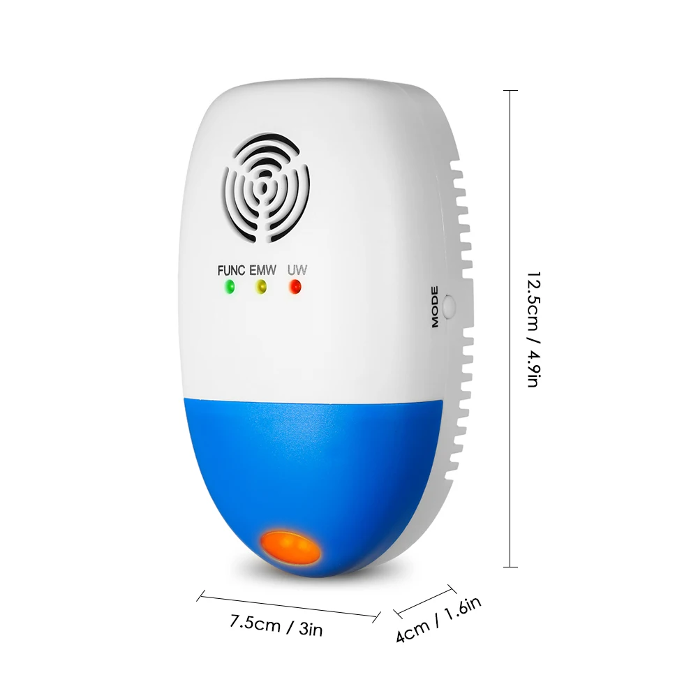 Electromagnetic Ultrasonic Plug-in Mouse Insect Control Repeller Electric Pest Bug Cockroach Repeller with Night Light
Electromagnetic Ultrasonic Plug-in Mouse Insect Control Repeller Electric Pest Bug Cockroach Repeller with Night Light