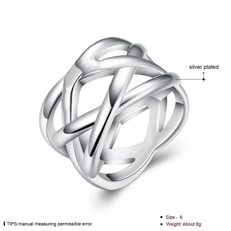 925 Sterling Silver Cross Intertwined Ring For Women Wedding Engagement Party Fashion Charm Jewelry
925 Sterling Silver Cross Intertwined Ring For Women Wedding Engagement Party Fashion Charm Jewelry