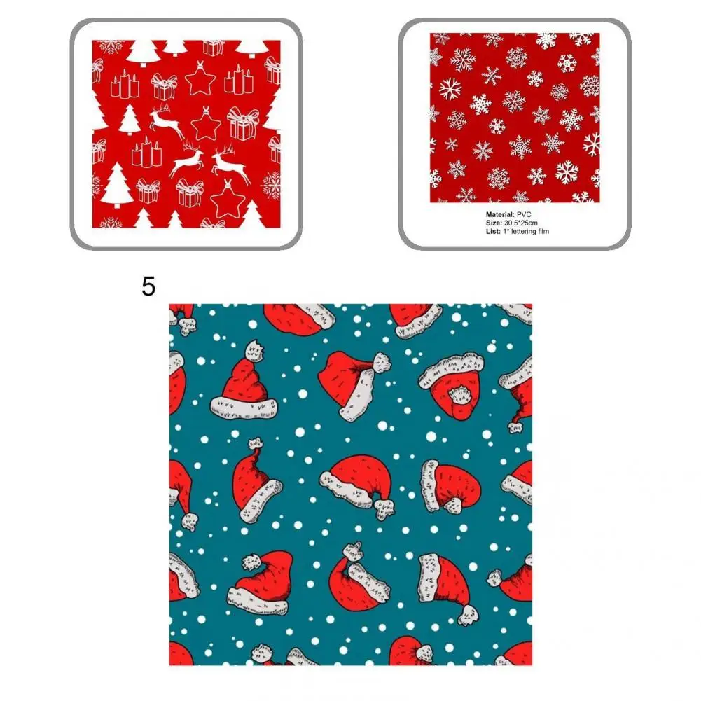 Durable Christmas Adhesive Vinyl Christmas Theme Multicolor Heat Transfer Craft Vinyl Craft Vinyl Sticker 1 Roll
Durable Christmas Adhesive Vinyl Christmas Theme Multicolor Heat Transfer Craft Vinyl Craft Vinyl Sticker 1 Roll