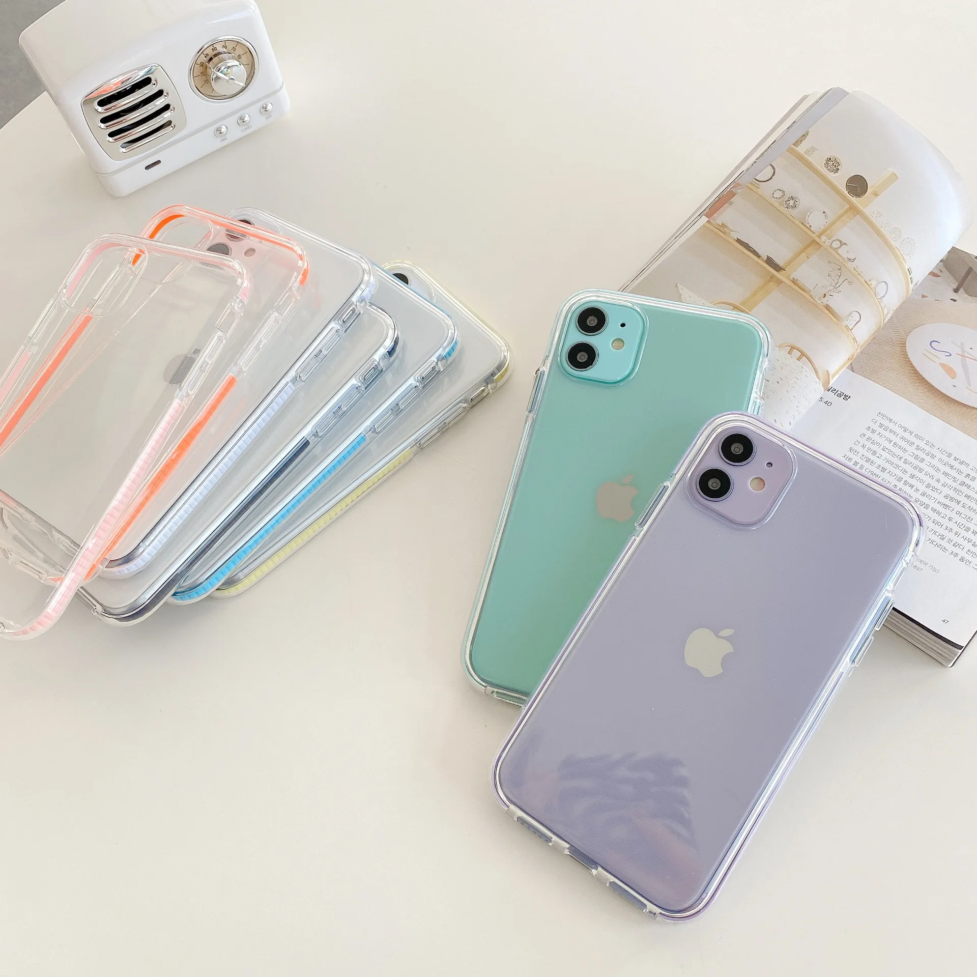 Simple Transparent Color Frame For Apple iPhone 12 Pro 7 8 Plus 11 X XS Max XR 12 Mini Mobile Soft Shell Phone Case
Simple Transparent Color Frame For Apple iPhone 12 Pro 7 8 Plus 11 X XS Max XR 12 Mini Mobile Soft Shell Phone Case