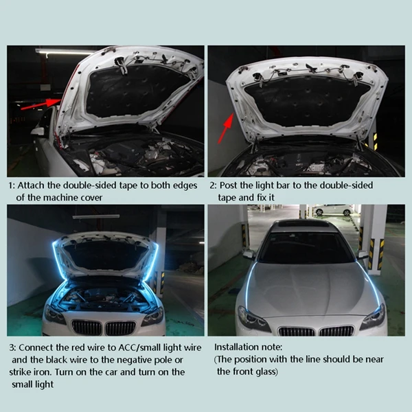 2PCS 80CM LED Strip Light Car Ambient Light LED Engine Hood DRL LED
2PCS 80CM LED Strip Light Car Ambient Light LED Engine Hood DRL LED