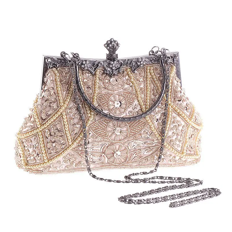 Fashion Boutique Women Brand Polyester Beaded Handbag Lady Elegant Wedding Party Prom Clutch Purse Evening Bags For Women Girls
Fashion Boutique Women Brand Polyester Beaded Handbag Lady Elegant Wedding Party Prom Clutch Purse Evening Bags For Women Girls