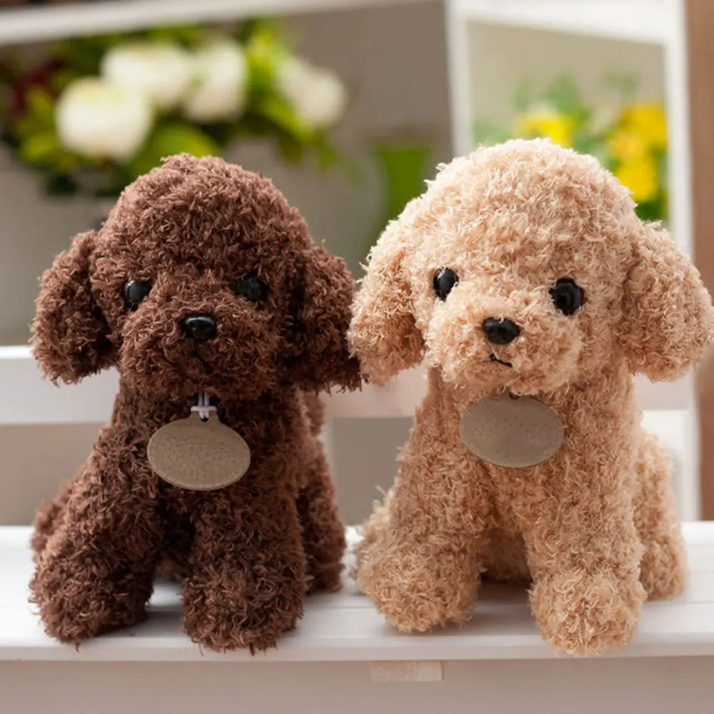 

18/25 Cm Realistic Teddy Dog Doll Simulation Dog Poodle Puppy Teddy Plush Toys Cute Animal Suffed Doll for Christmas Gift