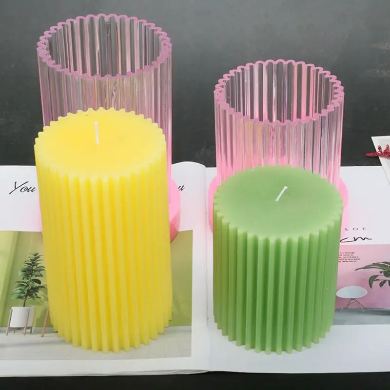 Toothed Stripe Cylinder Acrylic Candle Mold Handmade Wax Soap Mould Making DIY Craft Decorating Tool Christmas Gifts
Toothed Stripe Cylinder Acrylic Candle Mold Handmade Wax Soap Mould Making DIY Craft Decorating Tool Christmas Gifts