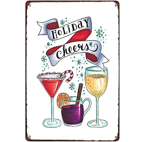 Original Vintage Design Holiday Cheers Tin Metal Signs Wall Art | Thick Tinplate Print Poster Wall Decoration for Bar/Kitchen
Original Vintage Design Holiday Cheers Tin Metal Signs Wall Art | Thick Tinplate Print Poster Wall Decoration for Bar/Kitchen