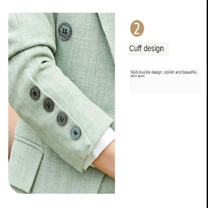 Women's Suits, Long Sleeves, Professional Double-Breasted Casual Fashion + Trousers Two-Piece Suit, Fall 2020
Women's Suits, Long Sleeves, Professional Double-Breasted Casual Fashion + Trousers Two-Piece Suit, Fall 2020