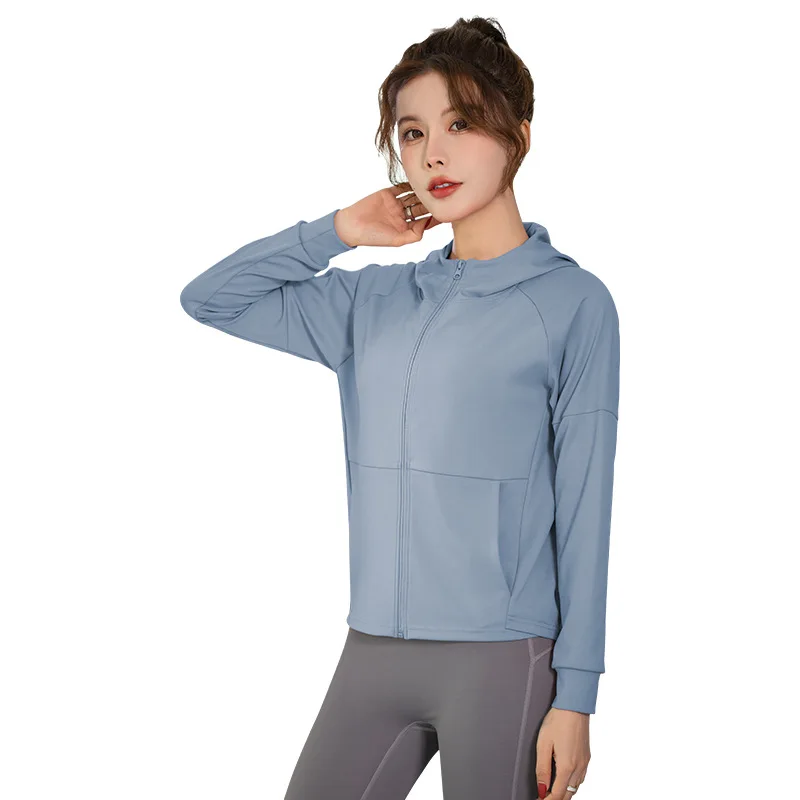 New sports coat Loose stretch quick-dry yoga wear Running zipper long sleeve fitness wear for slimming
New sports coat Loose stretch quick-dry yoga wear Running zipper long sleeve fitness wear for slimming