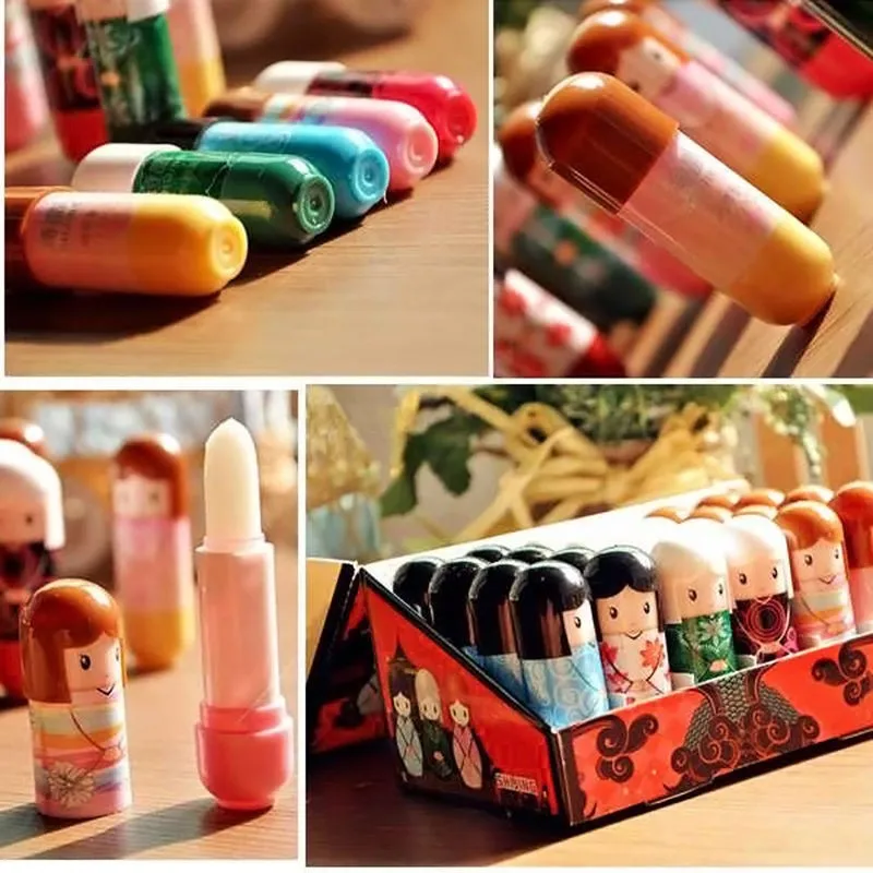 Wholesale Cartoon Doll Moisturizing Lip Balm Lovely Nutritious Lip Balm Party Wedding Gifts Colorful Kawaii For Girl Chlidren
Wholesale Cartoon Doll Moisturizing Lip Balm Lovely Nutritious Lip Balm Party Wedding Gifts Colorful Kawaii For Girl Chlidren