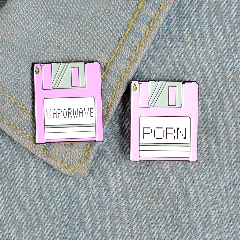 Винтажный Розовый Жесткий диск для хранения SD карта пиксель "Vaporwave"