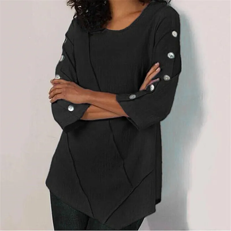 Spring Chic Soild Simple Chiffon Shirt Streetwear Round Neck Long Sleeve Fashion Vestido Wild Clothes Causal Clothes
Spring Chic Soild Simple Chiffon Shirt Streetwear Round Neck Long Sleeve Fashion Vestido Wild Clothes Causal Clothes