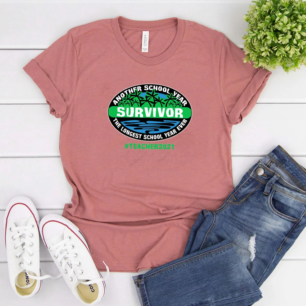 Another School Year Survivor The Longest School Year Ever Slogan Women T-shirt Unisex Vintage Letter Casual Tops Gift To Friends
Another School Year Survivor The Longest School Year Ever Slogan Women T-shirt Unisex Vintage Letter Casual Tops Gift To Friends