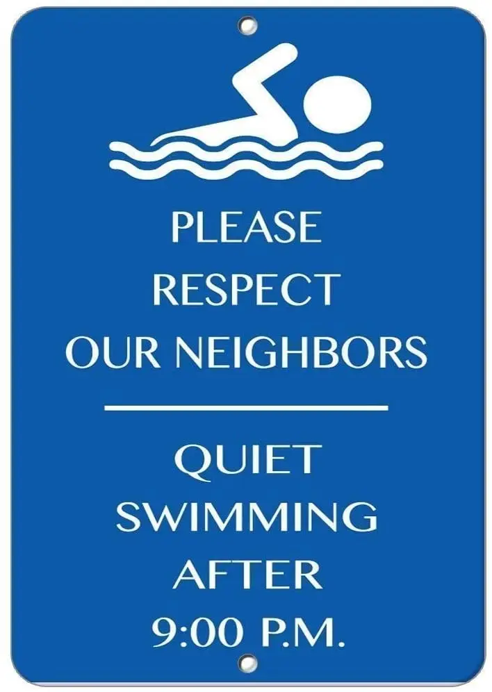 Metal Tin Sign Please Respect Our Neighbors Quiet Swimming Pub Bar Retro Poster Home Kitchen Restaurant Wall Dec
Metal Tin Sign Please Respect Our Neighbors Quiet Swimming Pub Bar Retro Poster Home Kitchen Restaurant Wall Dec