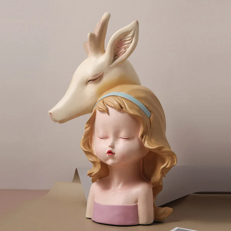 Nordic Resin Art Statue Cute Girl Figurines Home Decoration Child Birthday Gift Cafe Desktop Ornament Crafts Resin Sculpture
Nordic Resin Art Statue Cute Girl Figurines Home Decoration Child Birthday Gift Cafe Desktop Ornament Crafts Resin Sculpture