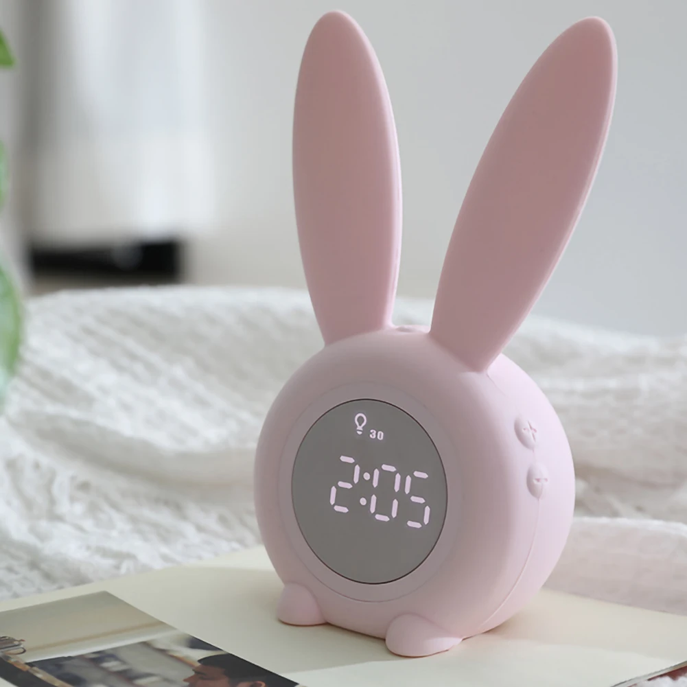Creative Portable Cute Rabbit Shape Digital Alarm Clock With Led Sound Night Light Function Table Wall Clock for Home Decoration
Creative Portable Cute Rabbit Shape Digital Alarm Clock With Led Sound Night Light Function Table Wall Clock for Home Decoration
