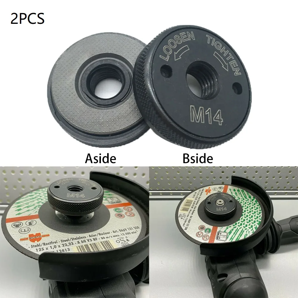 2 Pcs Flange Nuts Locking Nuts Quick-release Clamping Plate Chunk 230mm Black Flex 115 - 230 For M14 Angle Grinder Accessories
2 Pcs Flange Nuts Locking Nuts Quick-release Clamping Plate Chunk 230mm Black Flex 115 - 230 For M14 Angle Grinder Accessories