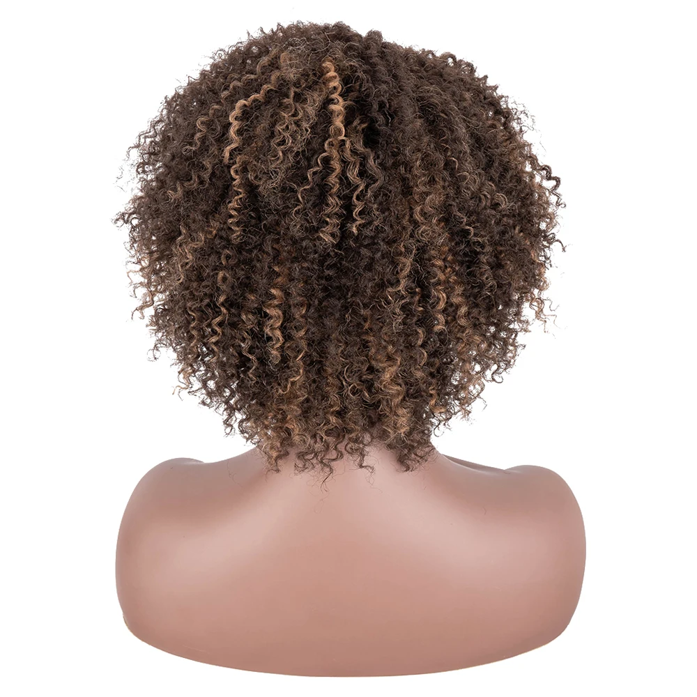 Afro Kinky Curly Wig Ombre 27- 33 Blond Hair for Women Synthetic Wig Natural Mixed Brown Heat Resistant Hair Cosplay Wig
Afro Kinky Curly Wig Ombre 27- 33 Blond Hair for Women Synthetic Wig Natural Mixed Brown Heat Resistant Hair Cosplay Wig
