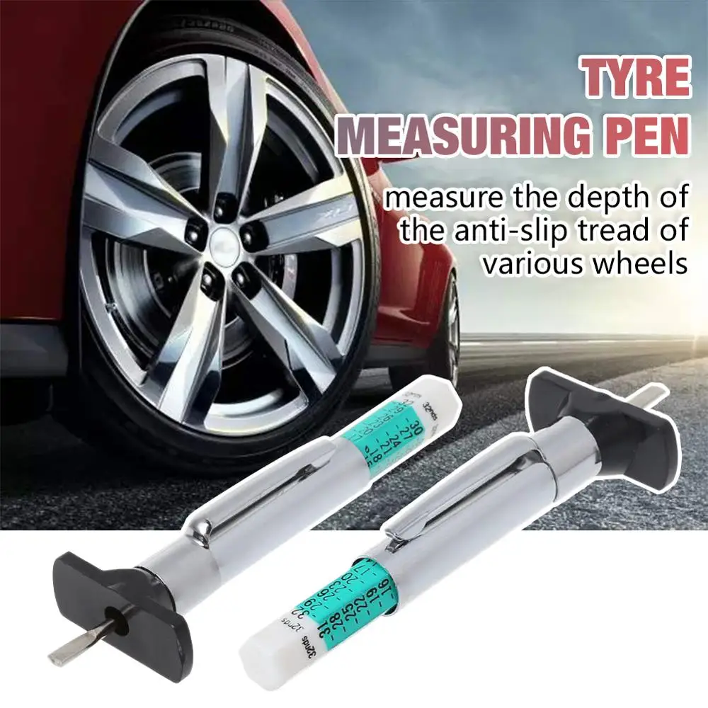 Tyre Measuring Pen Color Coded Universal Tyre Tread Depth Measuring Tool Cylindrical 25mm Depth Gauge
Tyre Measuring Pen Color Coded Universal Tyre Tread Depth Measuring Tool Cylindrical 25mm Depth Gauge