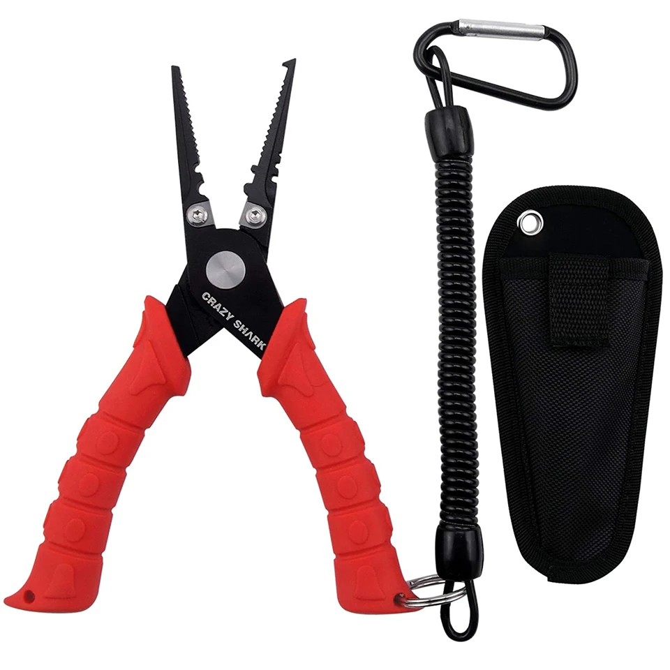 CrazyShark 15.5cm Portable Fishing Pliers Aluminium Alloy Hook Remover Braid Line Cutting Tools Carp Fishing
CrazyShark 15.5cm Portable Fishing Pliers Aluminium Alloy Hook Remover Braid Line Cutting Tools Carp Fishing