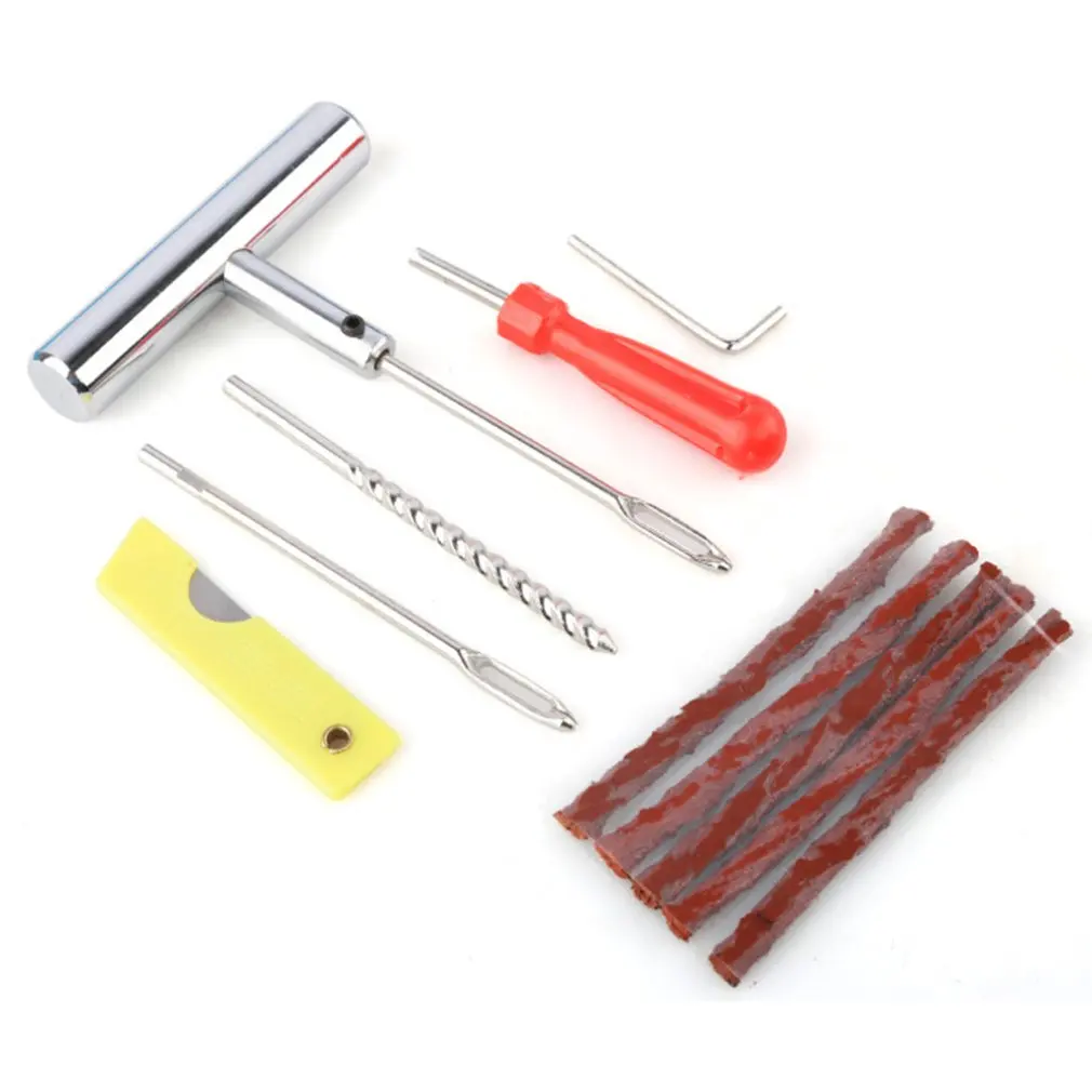 11pcs Car Van Motorcycle Bike Emergency Heavy Duty Tubeless Tire Puncture Professional Repair Kit Plug Set Tyre Repair Kit
11pcs Car Van Motorcycle Bike Emergency Heavy Duty Tubeless Tire Puncture Professional Repair Kit Plug Set Tyre Repair Kit