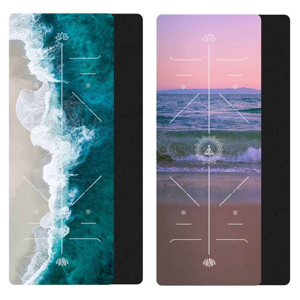 New Print Wave Natural Rubber Yoga Mat With Position Line Non Slip Carpet Mat For Beginner Environmental Fitness Gymnastics Mats
New Print Wave Natural Rubber Yoga Mat With Position Line Non Slip Carpet Mat For Beginner Environmental Fitness Gymnastics Mats