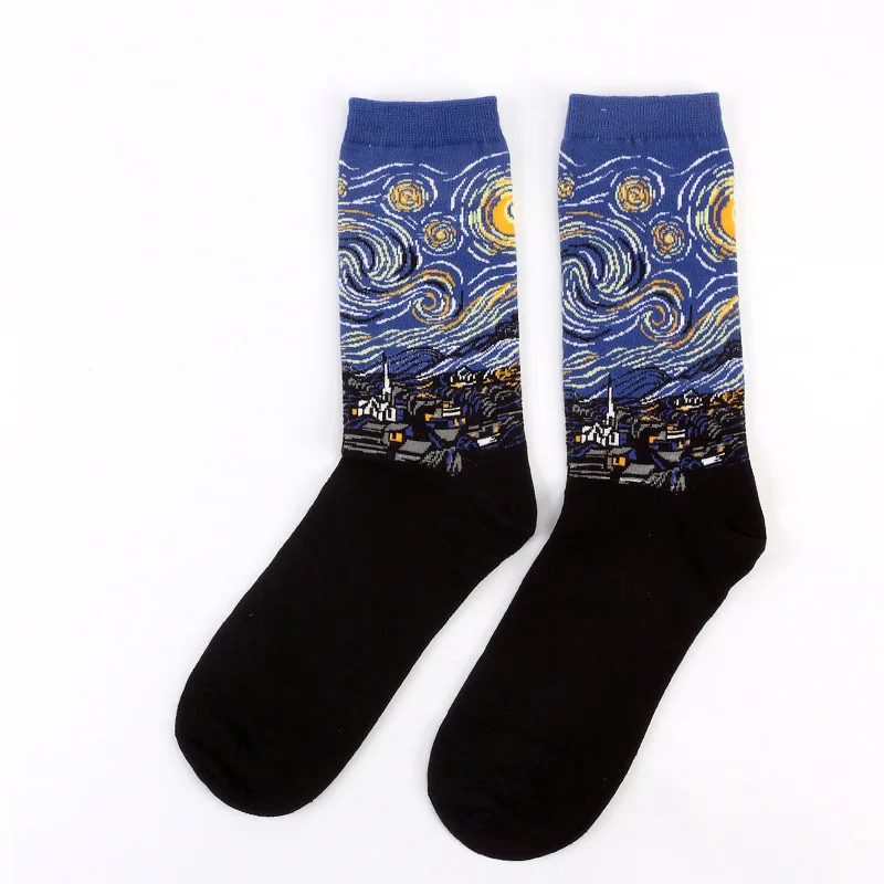 Cotton Socks Male Starry Night Winter Retro Female Personality Art Van Gogh Socks Oil Painting Socks Funny Happy Socks
Cotton Socks Male Starry Night Winter Retro Female Personality Art Van Gogh Socks Oil Painting Socks Funny Happy Socks