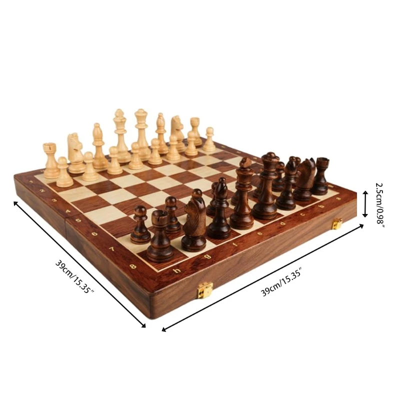Chess Solid Wood Set Large Children's Wooden Folding Chessboard Special 85DE
Chess Solid Wood Set Large Children's Wooden Folding Chessboard Special 85DE