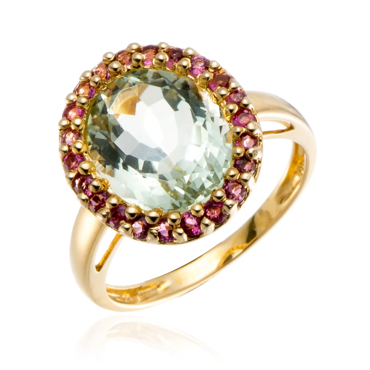 Green Amethyst and Rhodolite 18k Yellow Gold Over Sterling Silver Ring. fashion crystal letter unique engraved
Green Amethyst and Rhodolite 18k Yellow Gold Over Sterling Silver Ring. fashion crystal letter unique engraved
